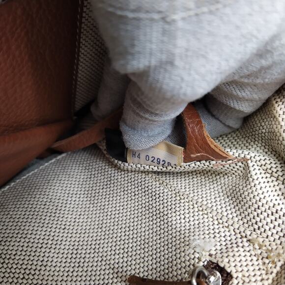 Dooney & Bourke Brown Pebbled Leather Carryall Top Handle Satchel Bag - Picture 12 of 16